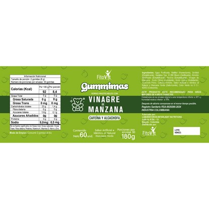 Vinagre de Manzana Gomitas x 60 Und - Inicia tu bienestar ahora