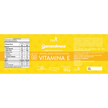 Vitamina E Gomitas x 60 Und - Dale a tu piel el mejor cuidado