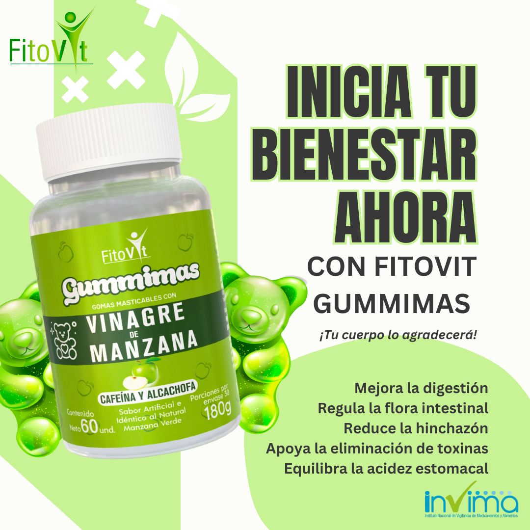 Vinagre de Manzana Gomitas x 60 Und - Inicia tu bienestar ahora