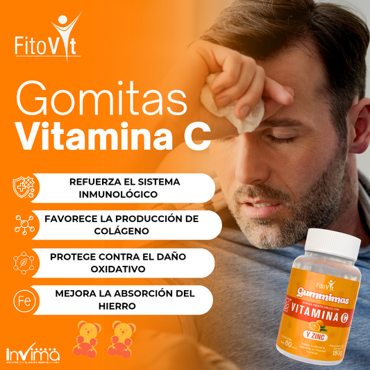 Vitamina C Gomitas x 60 Und - Refuerza tu sistema inmunológico