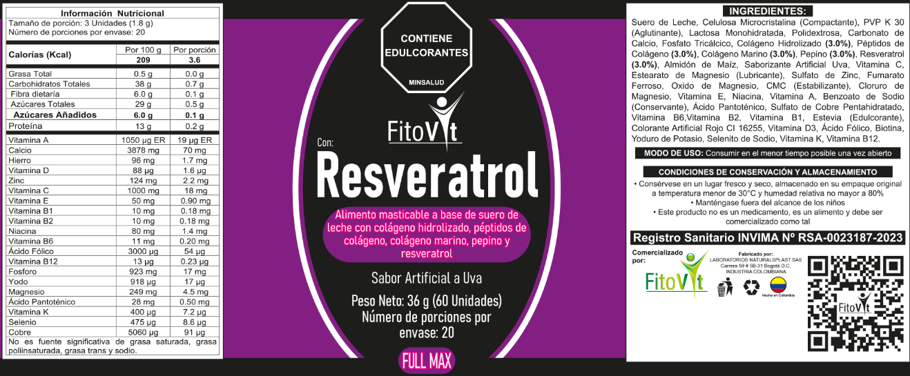 La pareja perfecta - Resveratrol x 60 Und + Colágeno x 60 Und